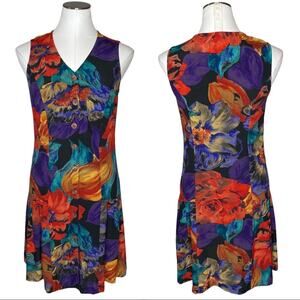 Carole Little Vintage Drop Waist Button Down Dress